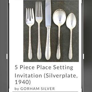 5 piece silverware set